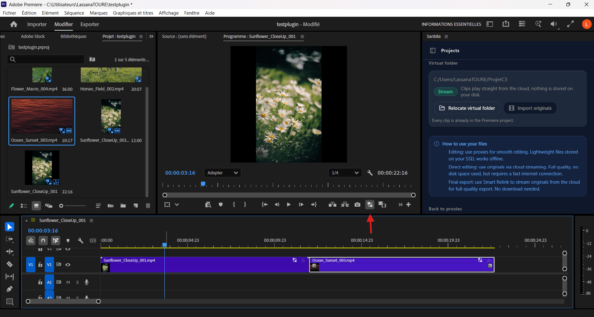 Native proxy attach for a full resolution export in Premiere